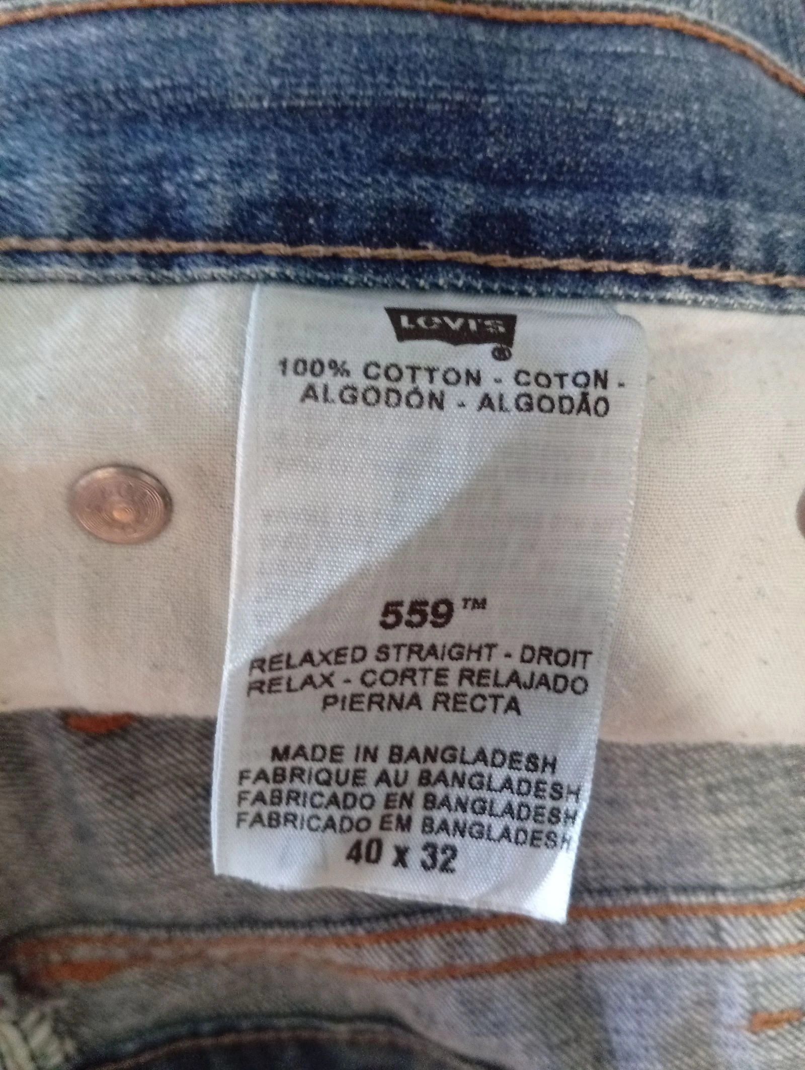 Rechte pasvorm Levi's 💯 katoen lichte slijtage onderaan – photo 6